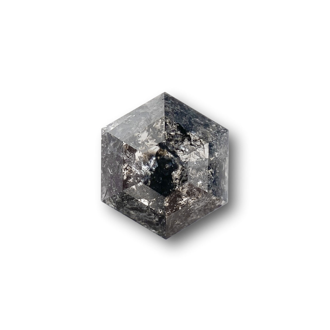 1.03ct | Rustic  Hexagon Shape Rose Cut Diamond - Modern Rustic Diamond