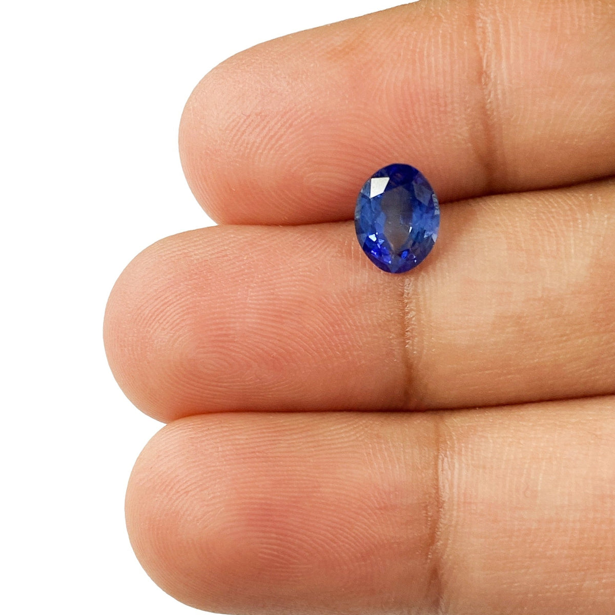 1.21ct | Brilliant Cut Oval Shape Blue Sapphire-Modern Rustic Diamond