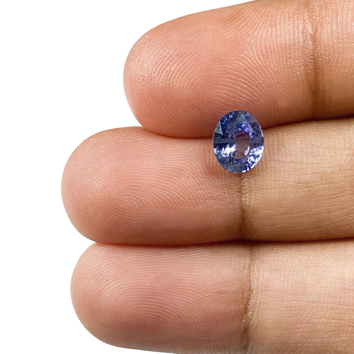 1.21ct | Brilliant Cut Oval Shape Blue Sapphire-Modern Rustic Diamond