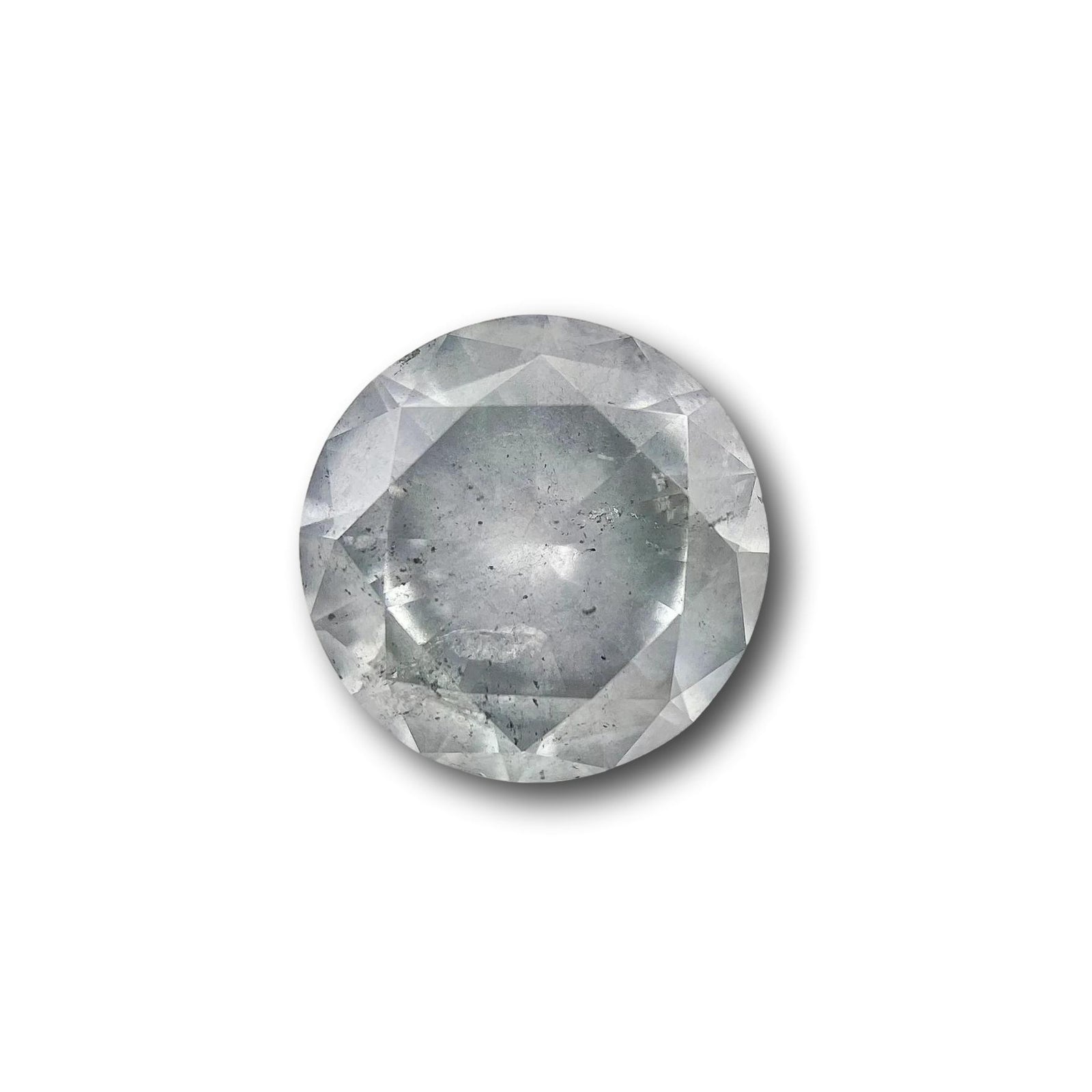 1.17ct | Salt & Pepper Round Shape Brilliant Cut Diamond - Modern Rustic Diamond