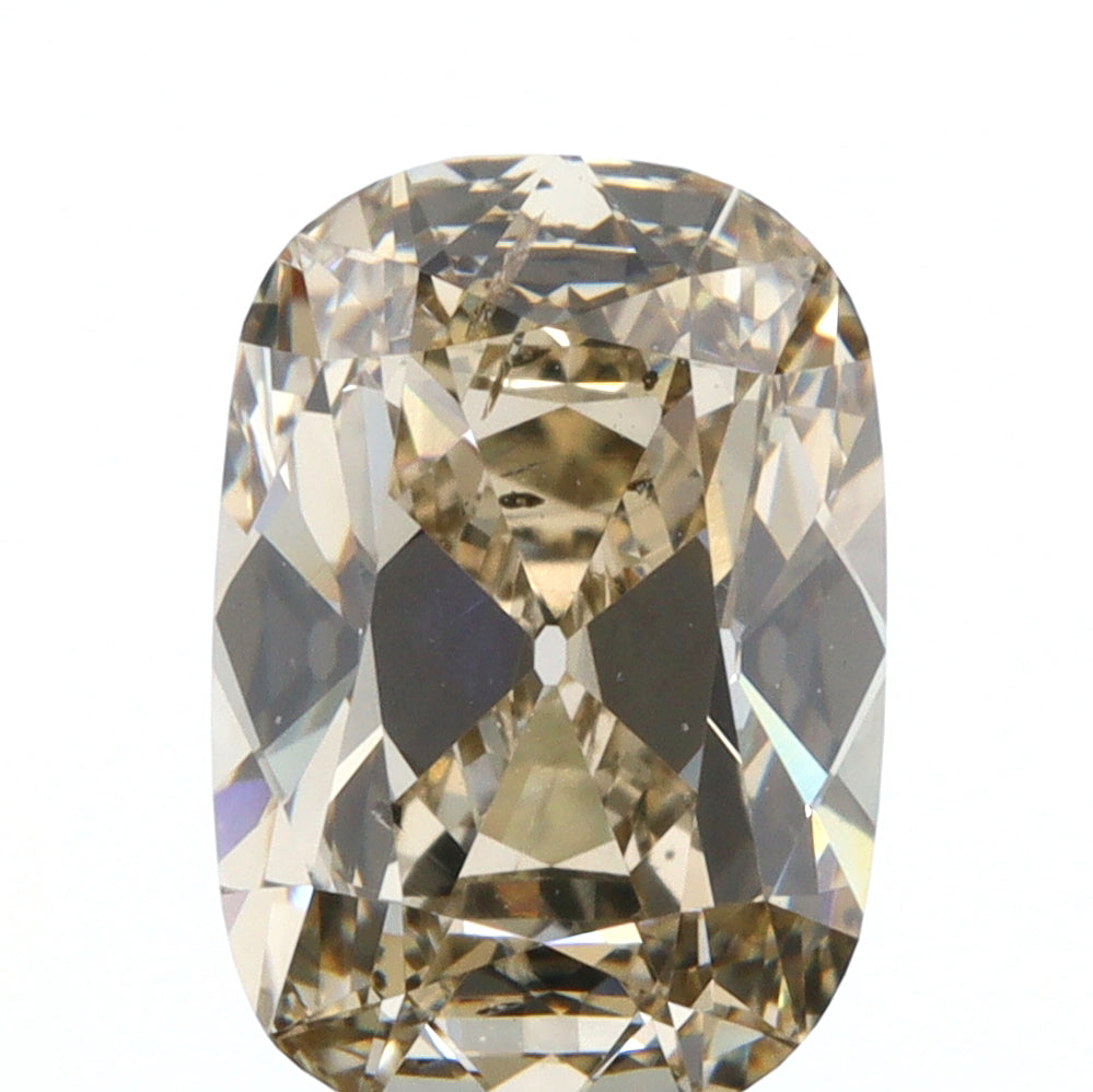 1.28ct | Champagne SI Cushion Shape Old Mine Cut Diamond - Modern Rustic Diamond