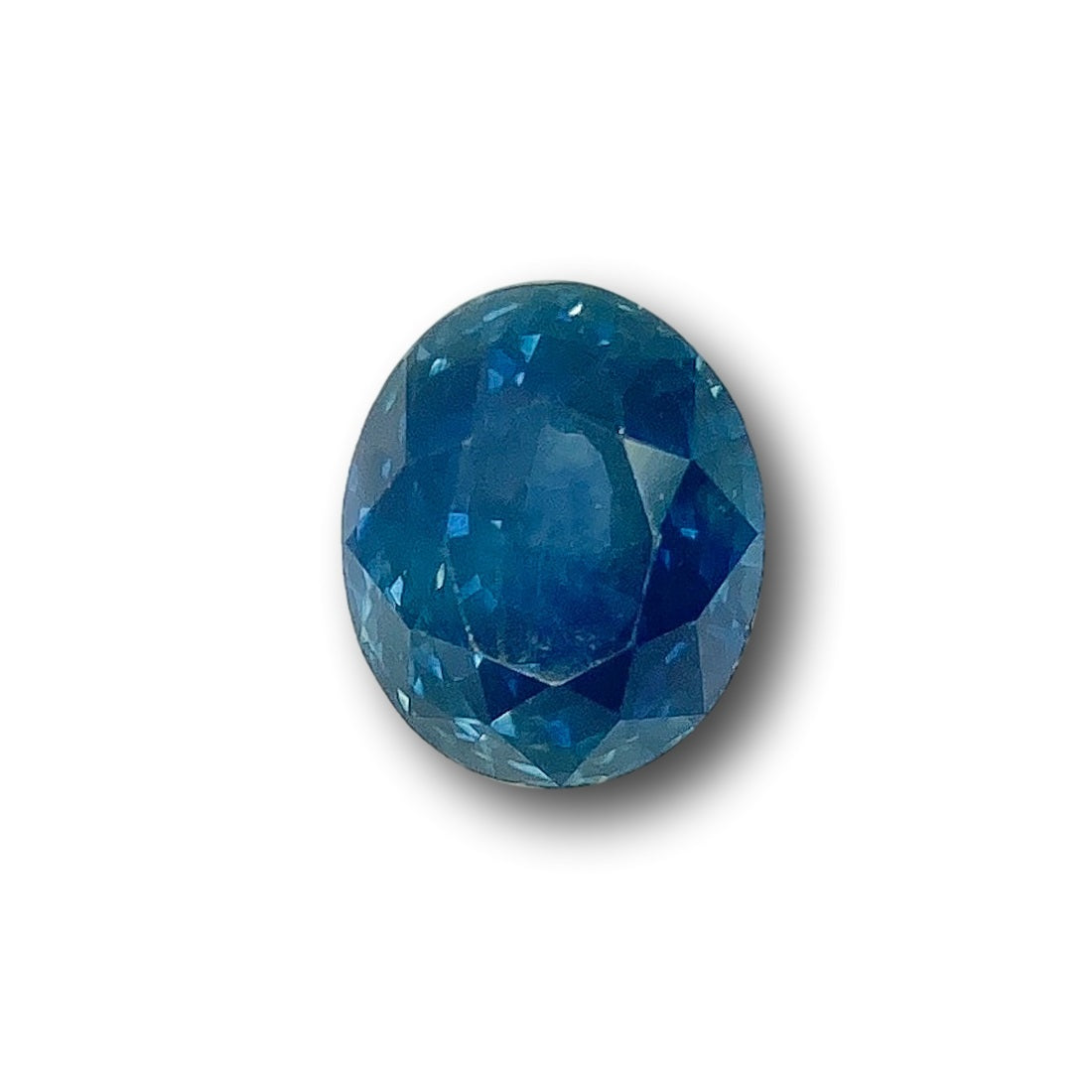1.22ct | Brilliant Cut Oval Shape Blue Montana Sapphire-Modern Rustic Diamond