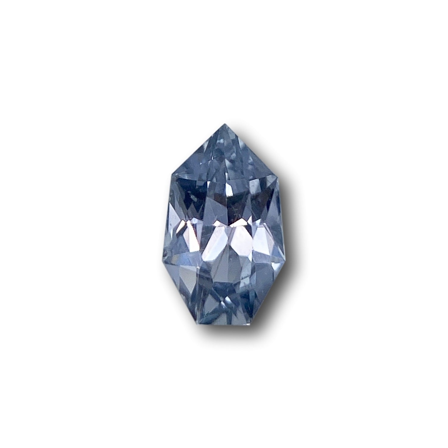 1.22ct | Brilliant Cut Shield Shape Blue Sapphire-Modern Rustic Diamond