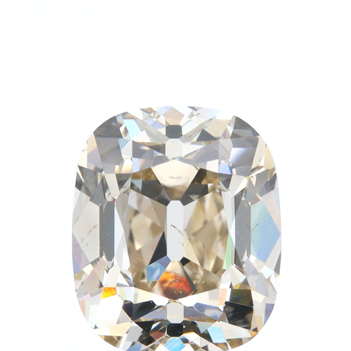 1.51ct | Light Brown VS Cushion Shape Old Mine Cut Diamond - Modern Rustic Diamond