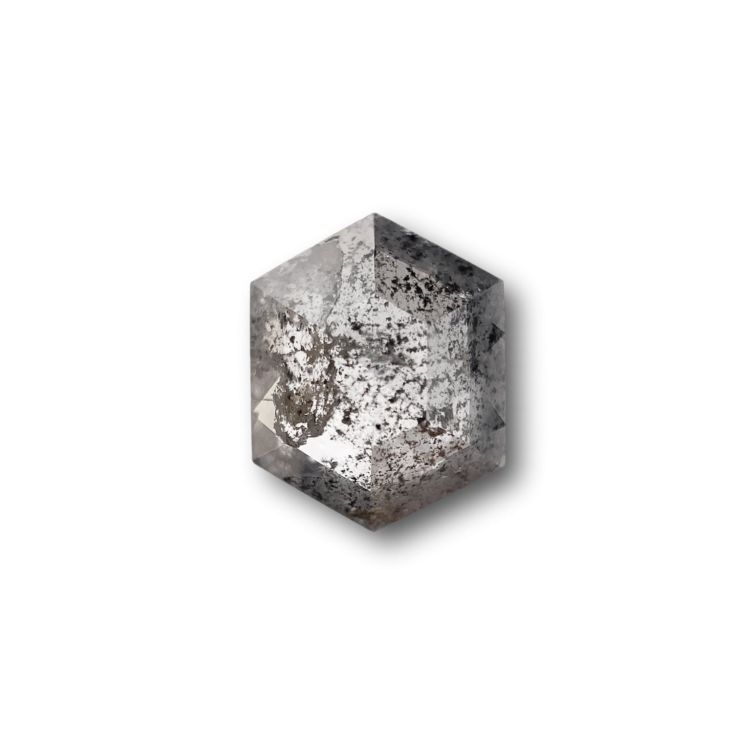 1.26ct | Rustic Hexagon Shape Rose Cut Diamond - Modern Rustic Diamond