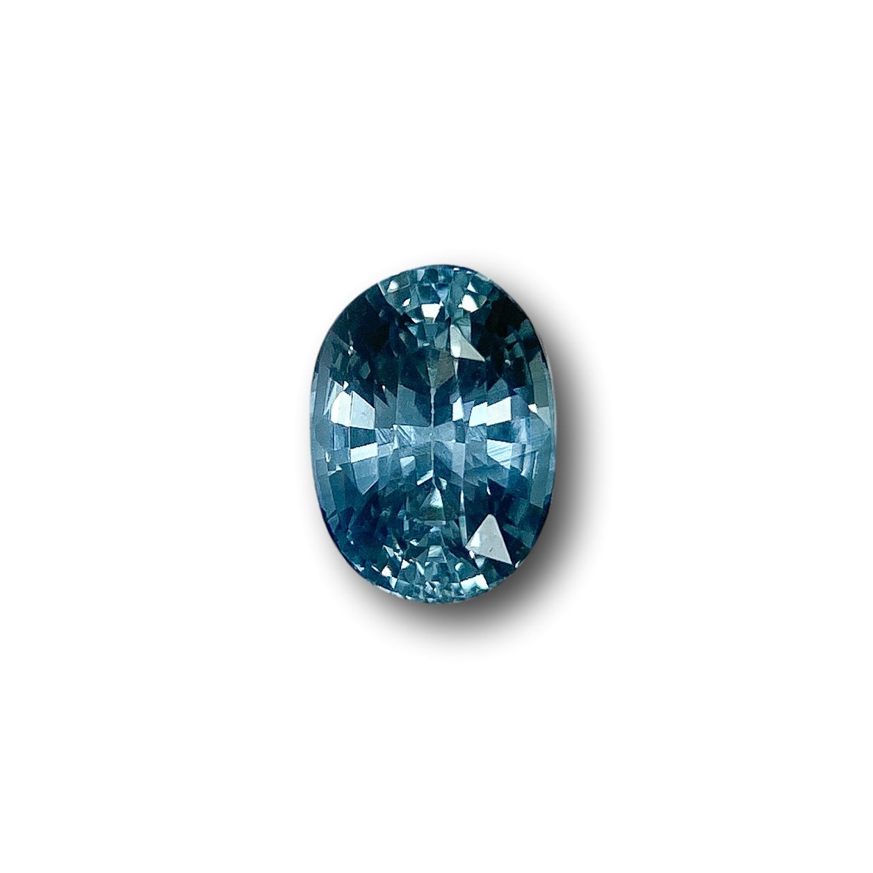 1.24ct | Brilliant Cut Oval Shape Blue Sapphire-Modern Rustic Diamond