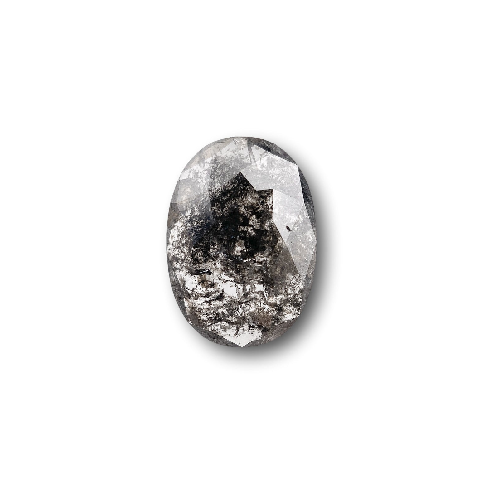 0.93ct | Rustic  Oval Shape Rose Cut Diamond - Modern Rustic Diamond