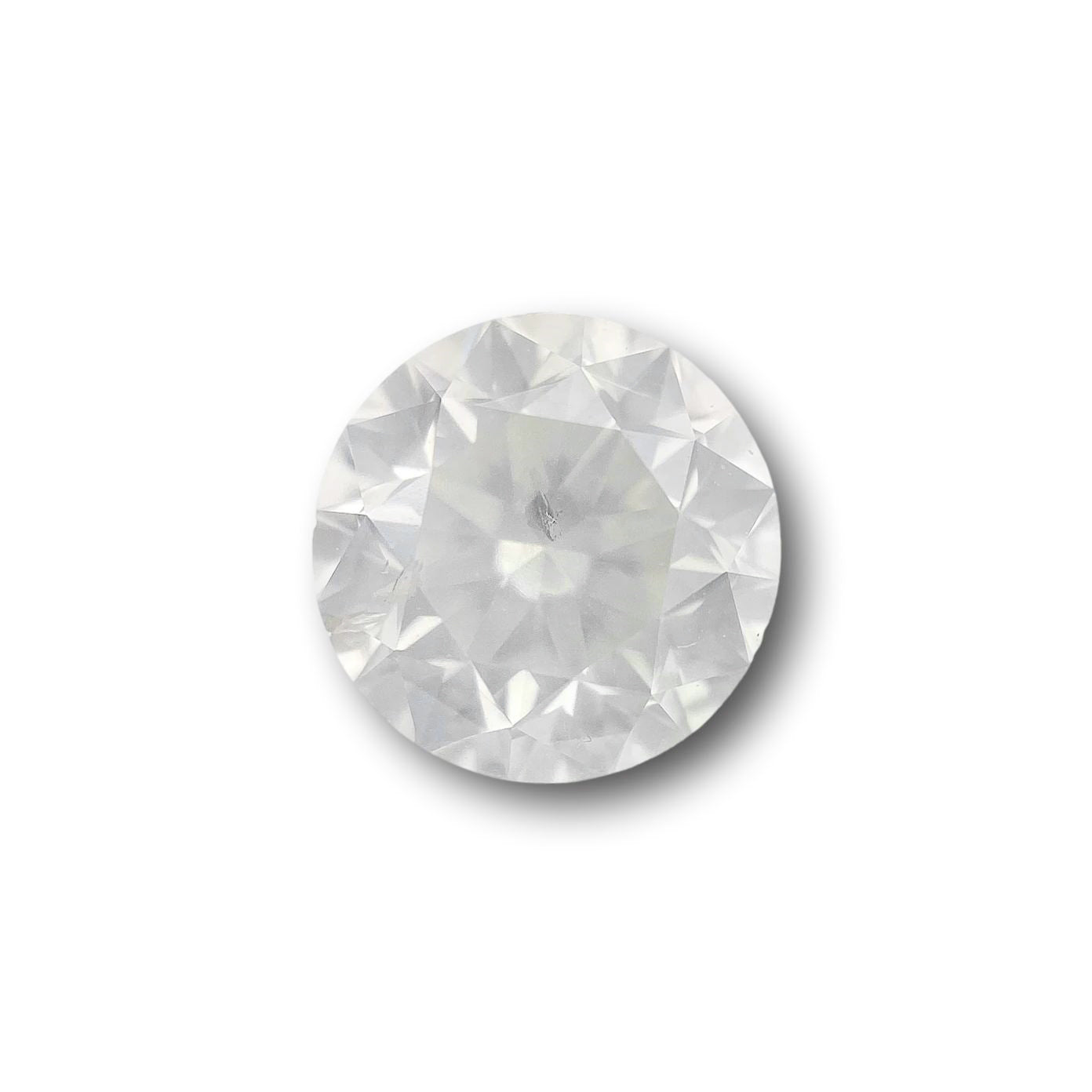 1.52ct | Salt & Pepper Round Shape Brilliant Cut Diamond - Modern Rustic Diamond