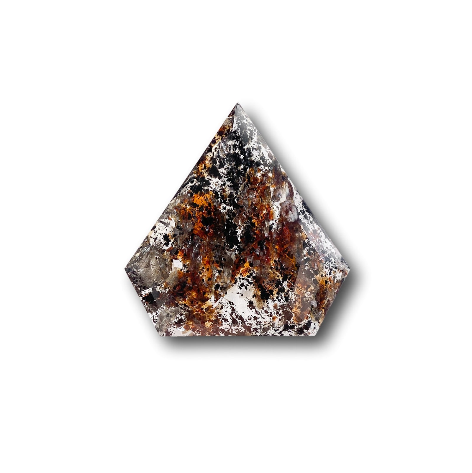 1.85ct | Salt & Pepper Shield Shape Rose Cut Diamond - Modern Rustic Diamond