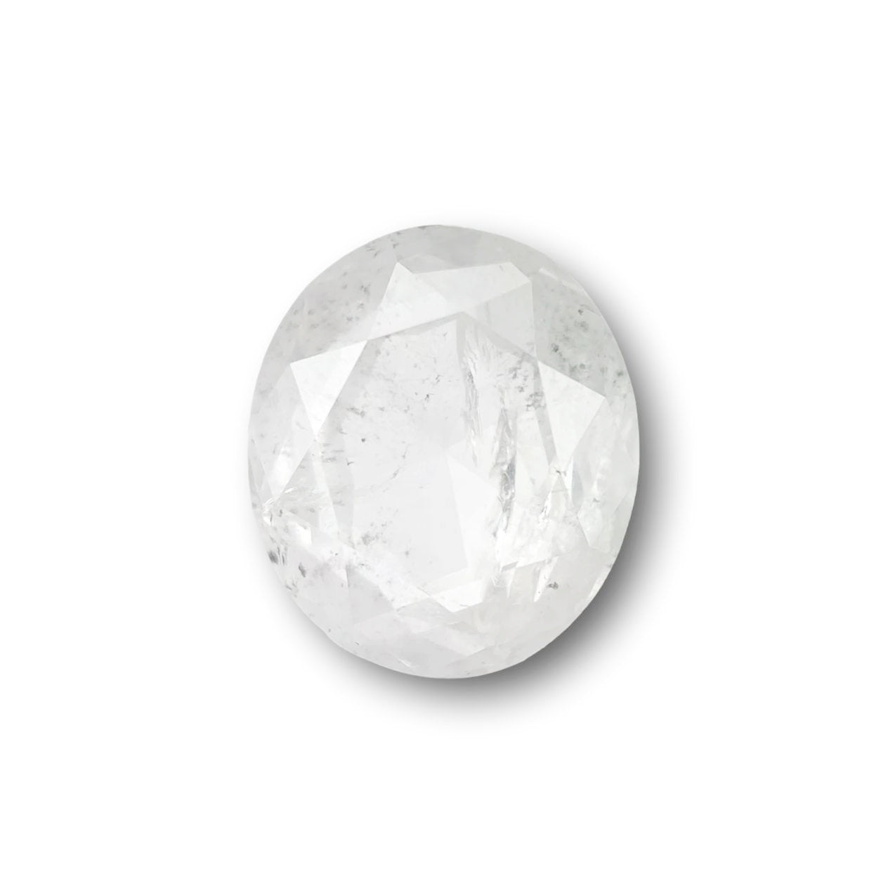 0.97ct | Salt & Pepper Oval Shape Brilliant Cut Diamond - Modern Rustic Diamond