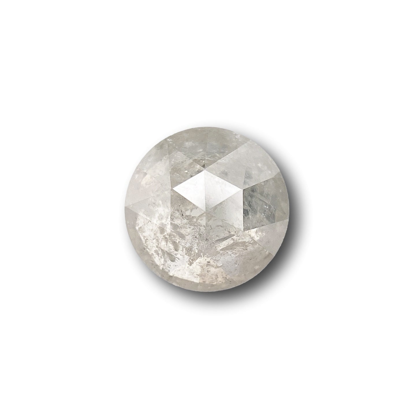 1.28ct | Rustic  Round Shape Rose Cut Diamond - Modern Rustic Diamond