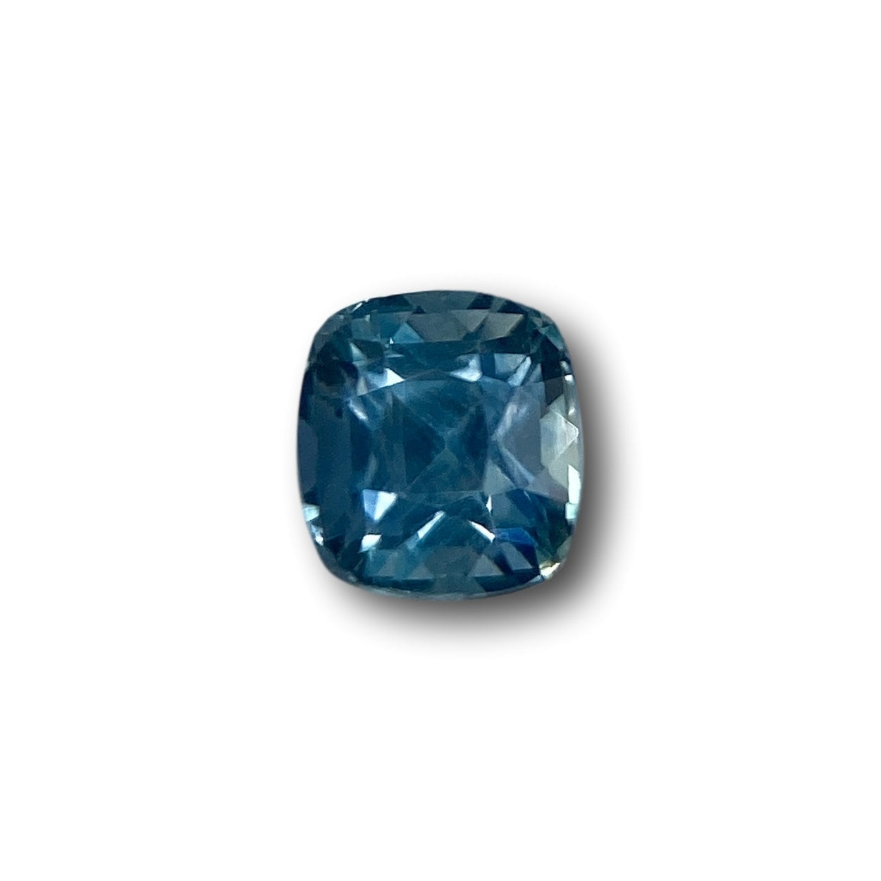 1.26ct | Brilliant Cut Cushion Shape Blue Montana Sapphire (GIA)-Modern Rustic Diamond