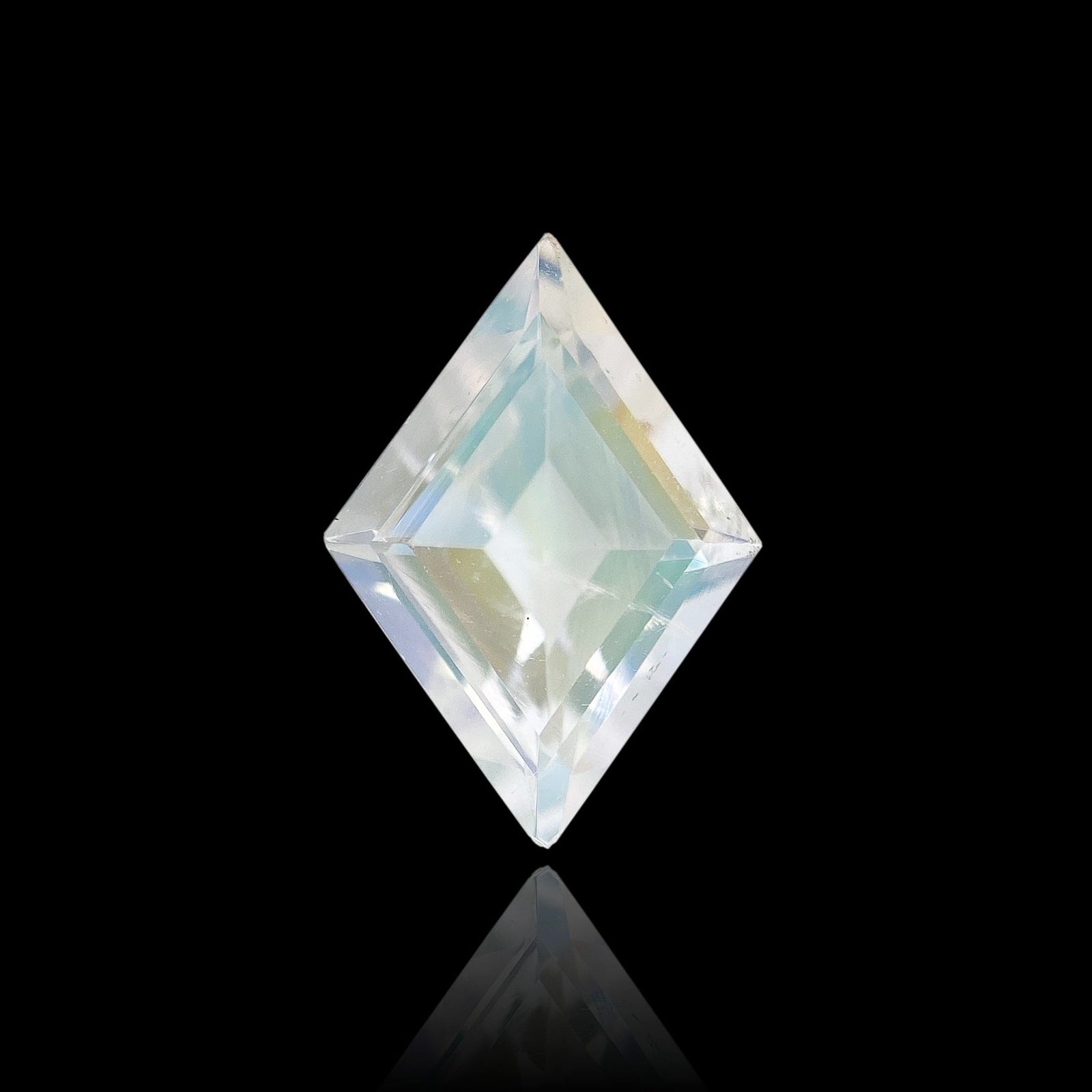 1.26ct |  Lozenge Shape Step Cut Moonstone - Modern Rustic Diamond
