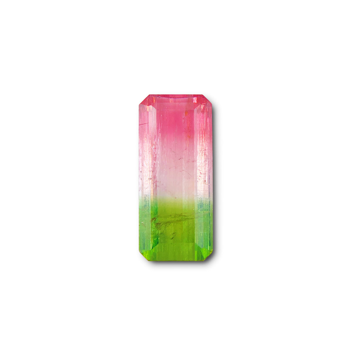 4.50ct |  Emerald Shape Step Cut Tourmaline - Modern Rustic Diamond
