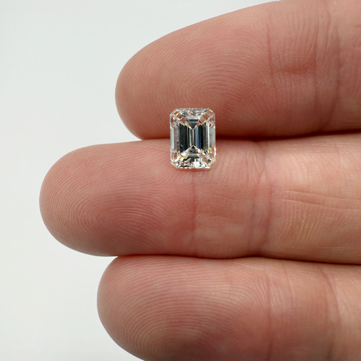 1.50ct | K/VS2 Emerald Shape Brilliant Cut Diamond (GIA) - Modern Rustic Diamond