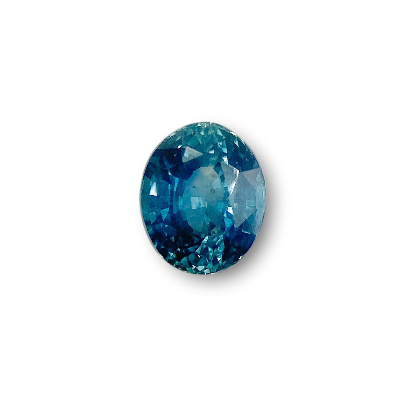 1.27ct | Brilliant Cut Oval Shape Blue Montana Sapphire-Modern Rustic Diamond