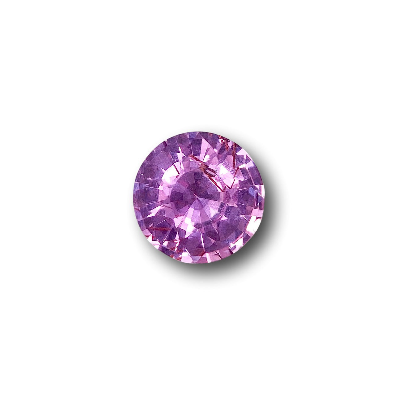 1.27ct | Brilliant Cut Round Shape Pink Sapphire-Modern Rustic Diamond