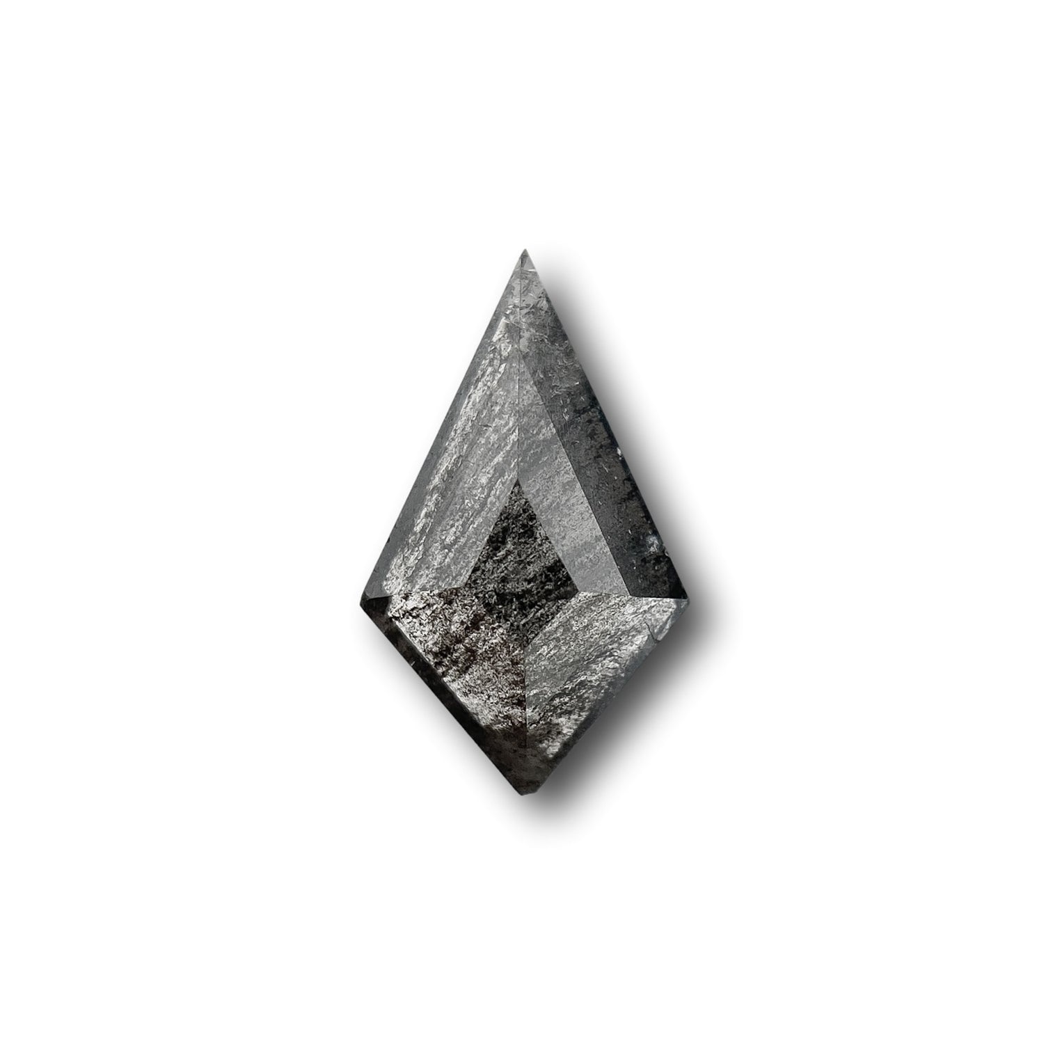 0.45ct | Salt & Pepper Kite Shape Step Cut Diamond - Modern Rustic Diamond