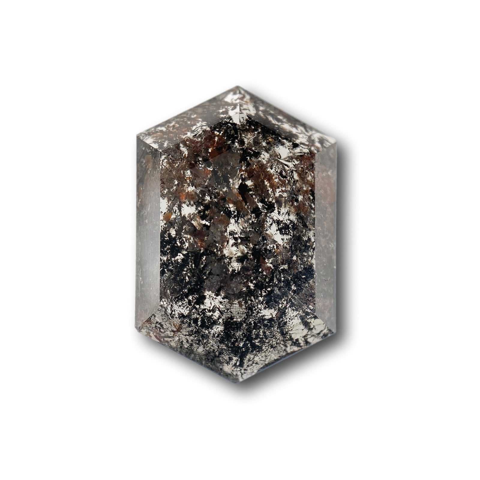 4.70ct | Rustic Hexagon Shape Rose Cut Diamond - Modern Rustic Diamond