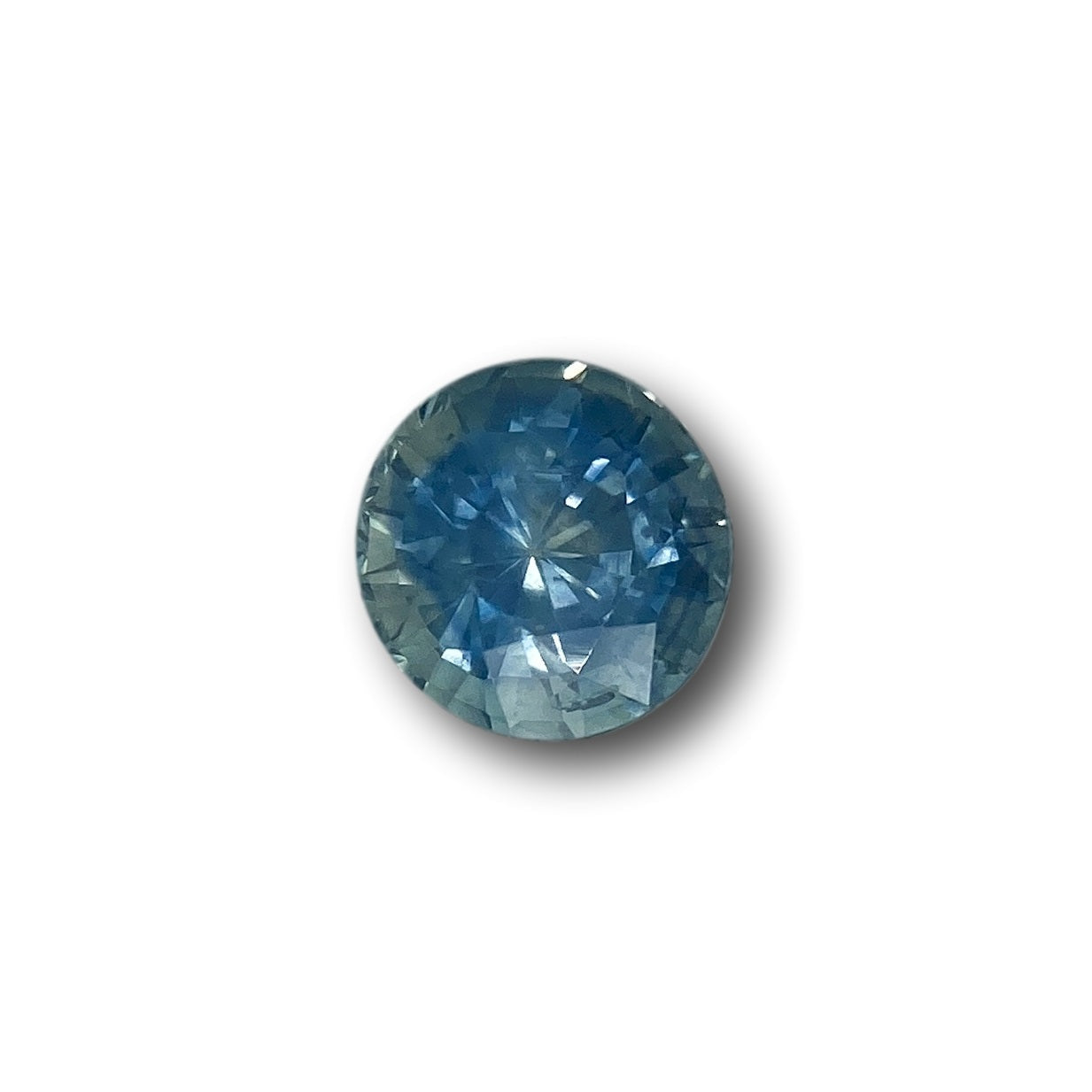 1.28ct | Brilliant Cut Round Shape Blue Montana Sapphire (GIA)-Modern Rustic Diamond