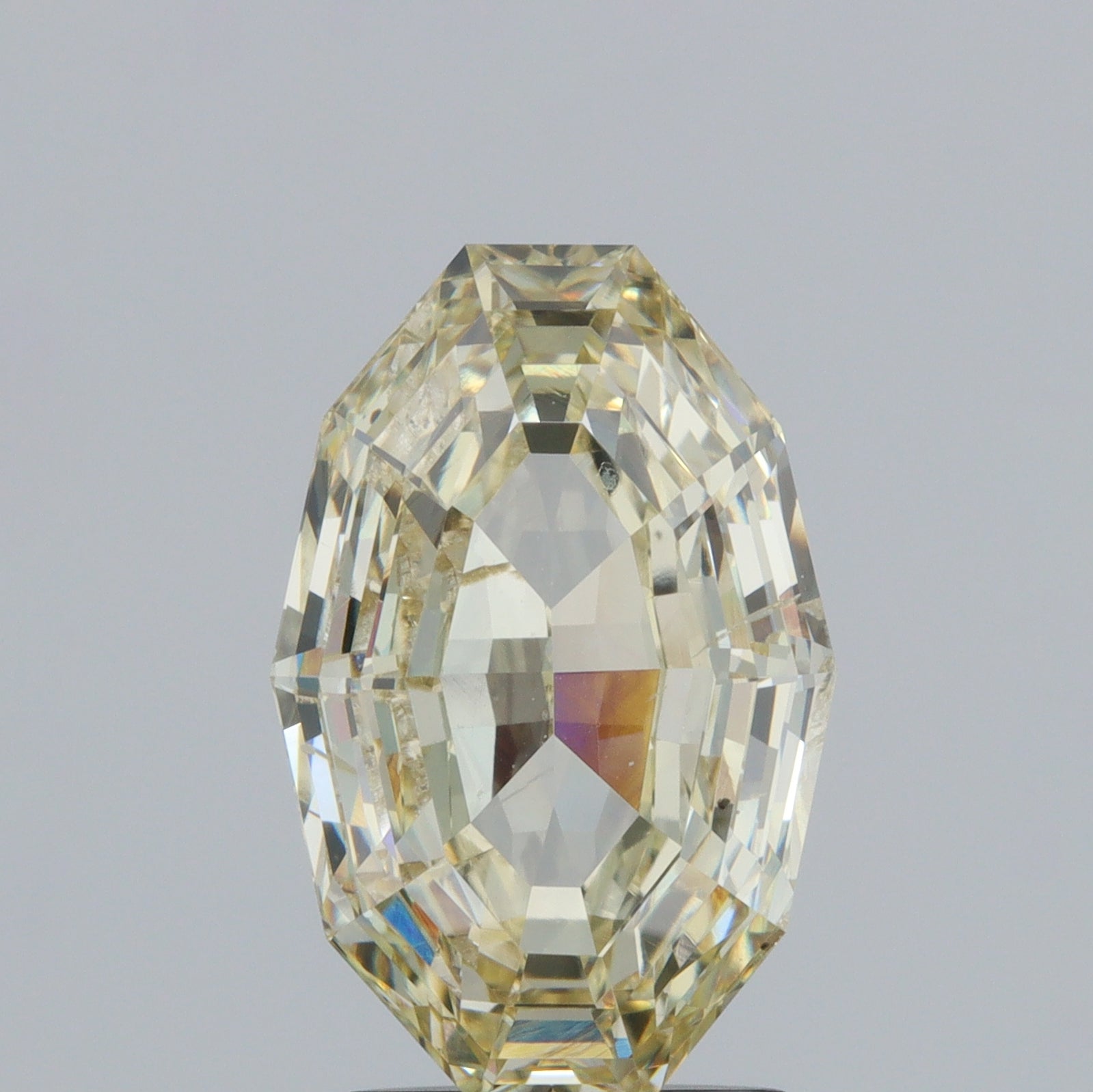 3.02ct | Yellow VS-SI Oval Shape Step Cut Diamond - Modern Rustic Diamond
