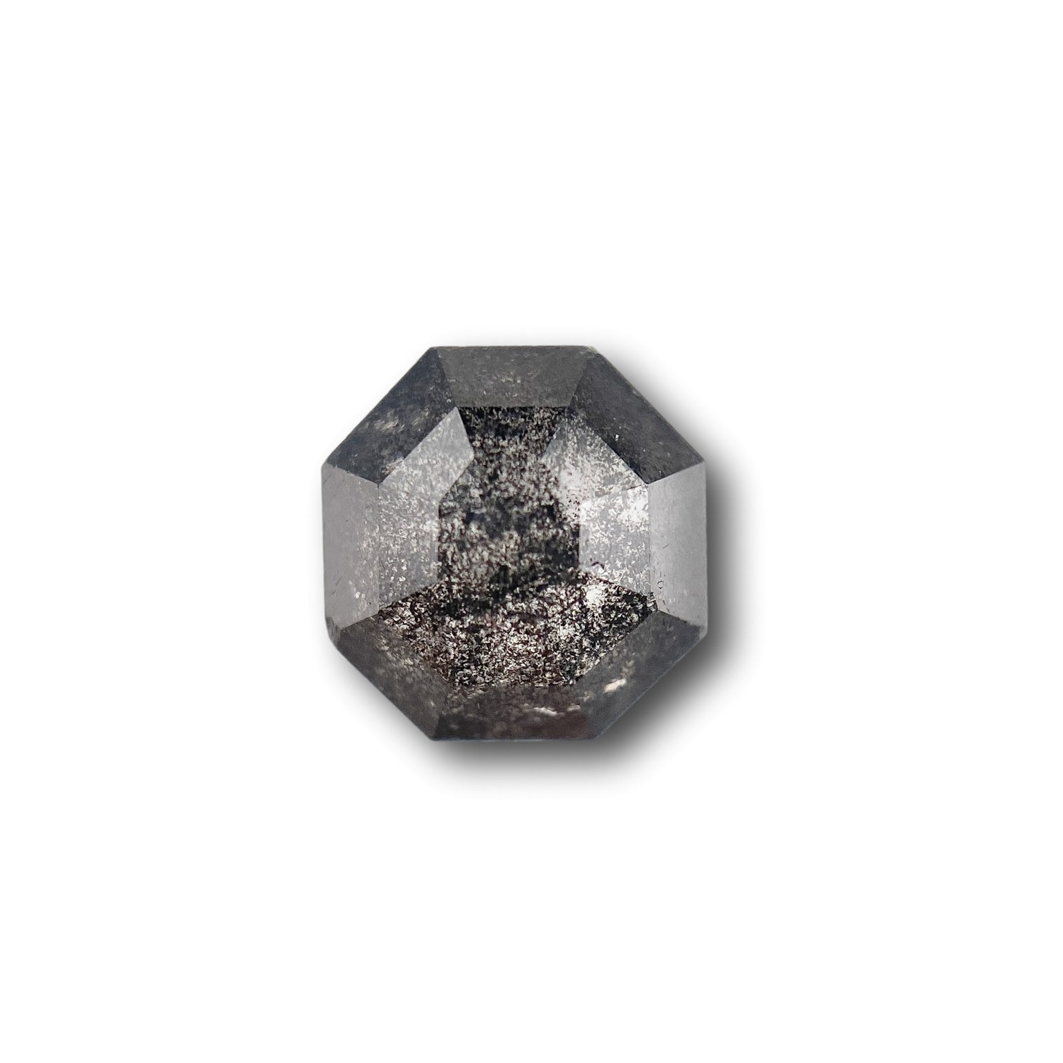1.18ct | Salt & Pepper Octagonal Shape Step Cut Diamond - Modern Rustic Diamond