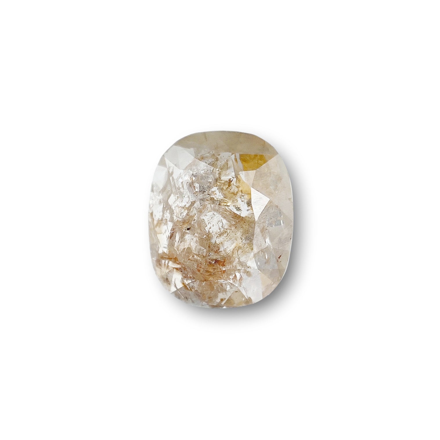 1.23ct | Rustic  Cushion Shape Rose Cut Diamond - Modern Rustic Diamond