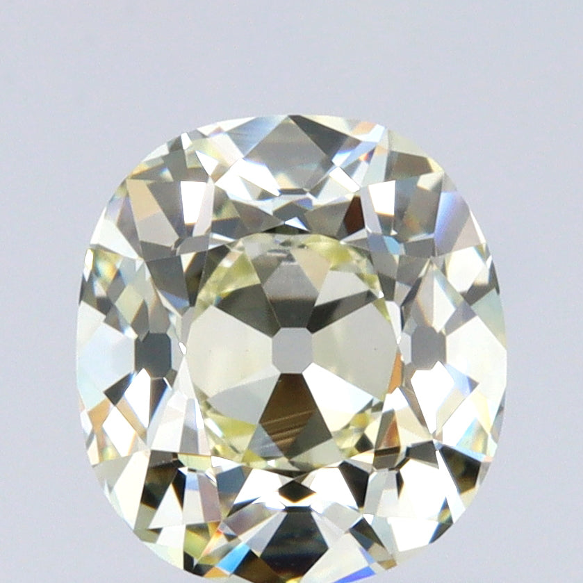 1.00ct | Light Color VVS Cushion Shape Old Mine Cut Diamond - Modern Rustic Diamond