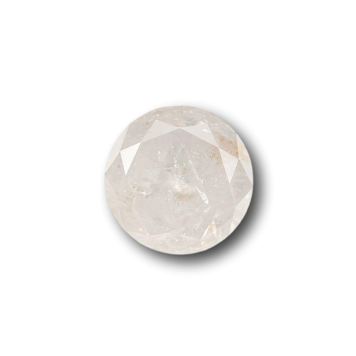 1.07ct | Salt &amp; Pepper Round Shape Brilliant Cut Diamond - Modern Rustic Diamond