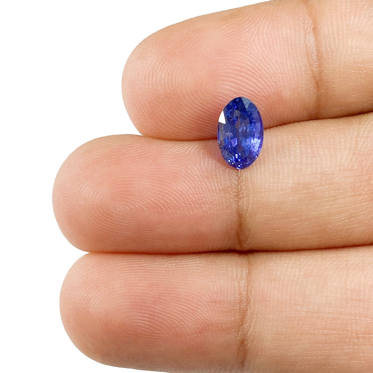 1.29ct | Brilliant Cut Oval Shape Blue Sapphire-Modern Rustic Diamond