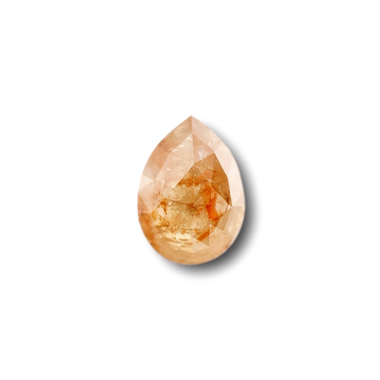0.63ct | Rustic/ Pear Shape Rose Cut Diamond - Modern Rustic Diamond