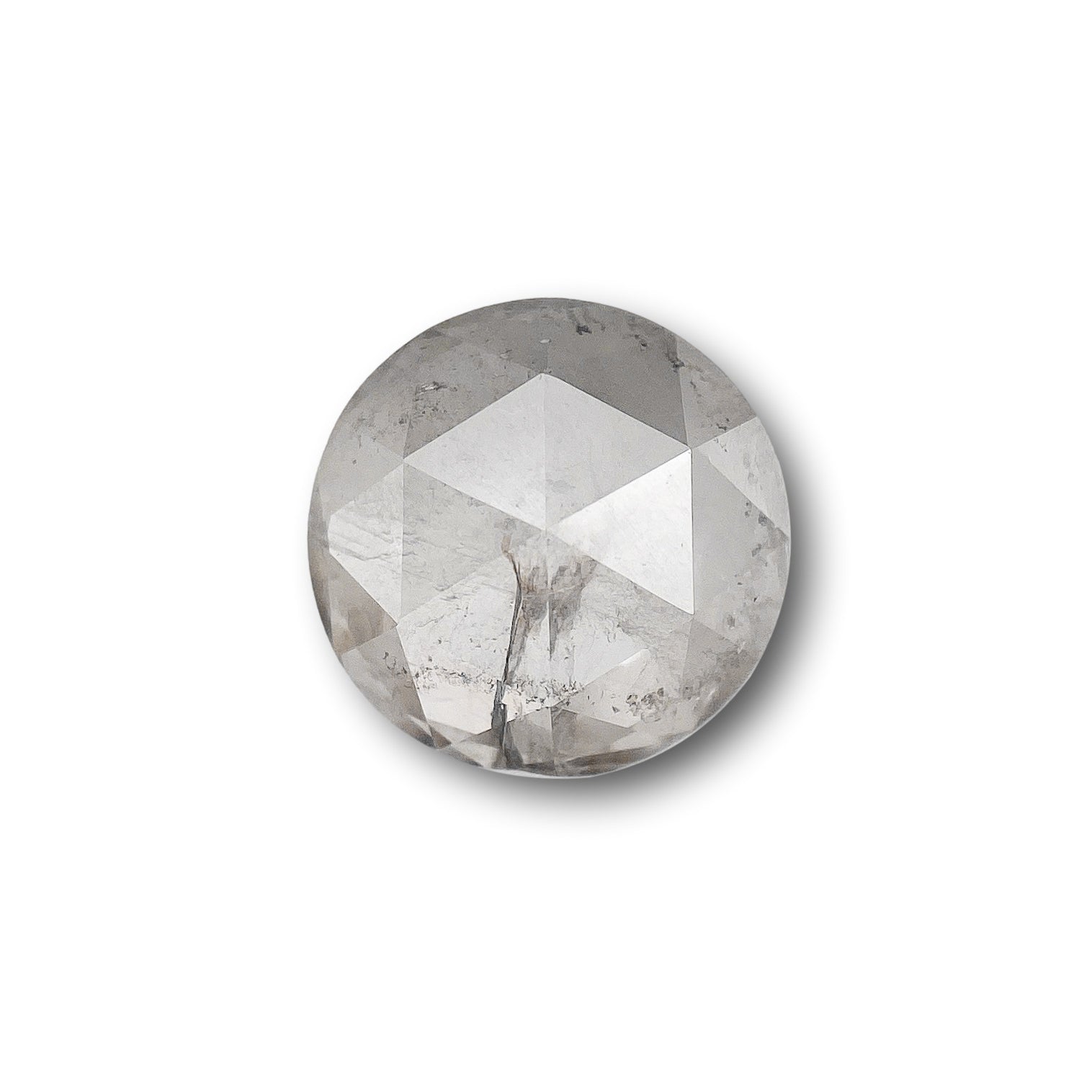 1.38ct | Rustic  Round Shape Rose Cut Diamond - Modern Rustic Diamond