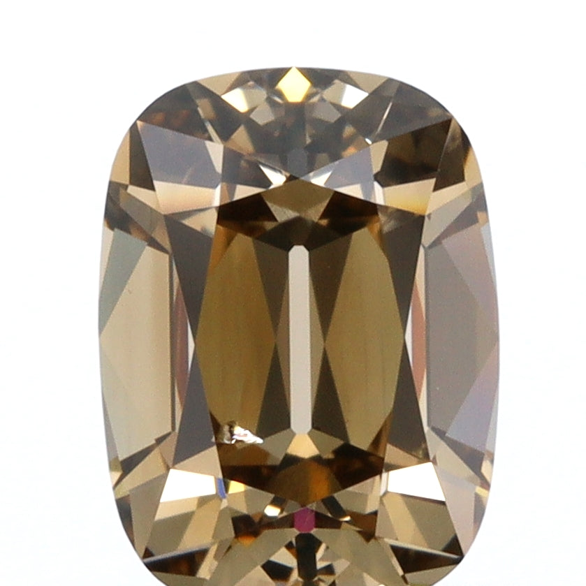 1.01ct | Champagne SI2 Cushion Shape Old Mine Cut Diamond (GIA) - Modern Rustic Diamond
