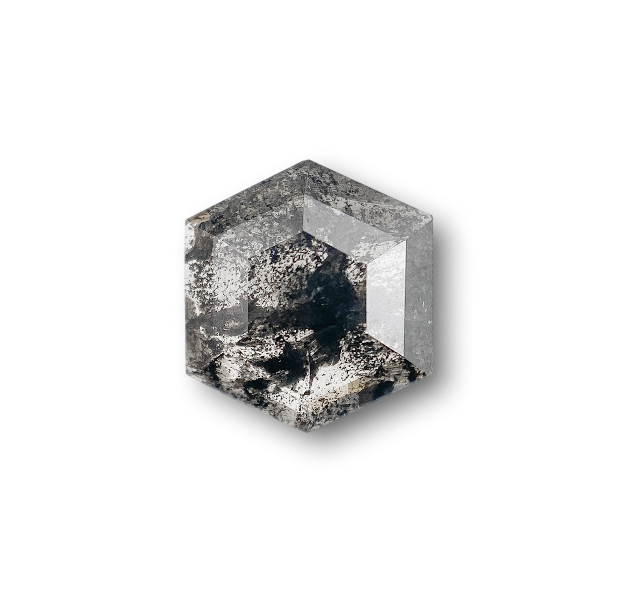 1.12ct | Rustic Hexagon Shape Rose Cut Diamond - Modern Rustic Diamond