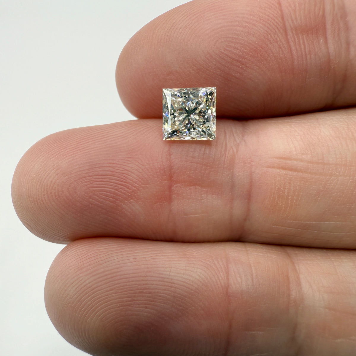 1.73ct | K/VS2 Princess Shape Brilliant Cut Diamond (GIA) - Modern Rustic Diamond