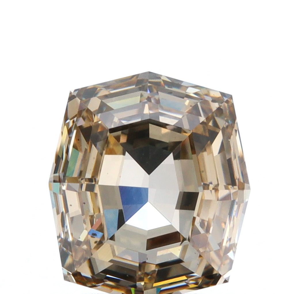 1.57ct | Champagne VS2 Octagonal Shape Step Cut Diamond (GIA) - Modern Rustic Diamond
