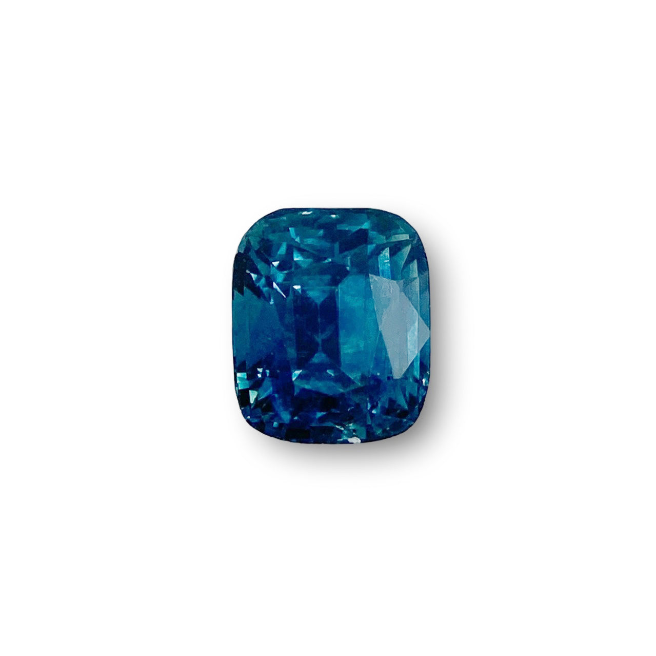 1.31ct | Brilliant Cut Cushion Shape Blue Montana Sapphire-Modern Rustic Diamond