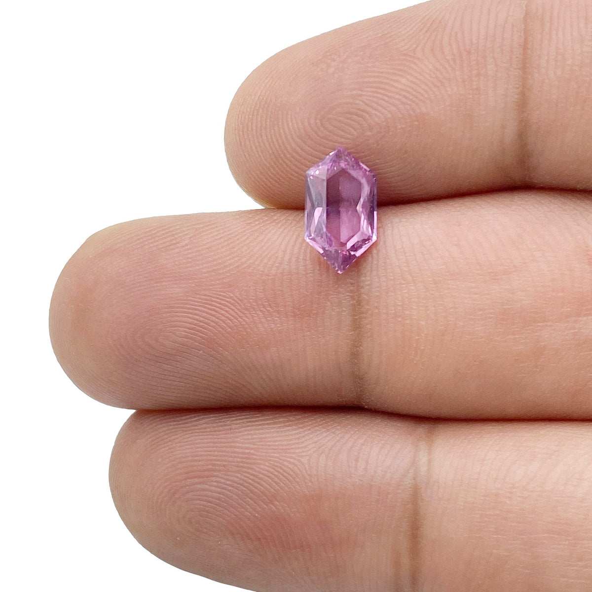 1.31ct | Brilliant Cut Hexagon Shape Violet Sapphire-Modern Rustic Diamond