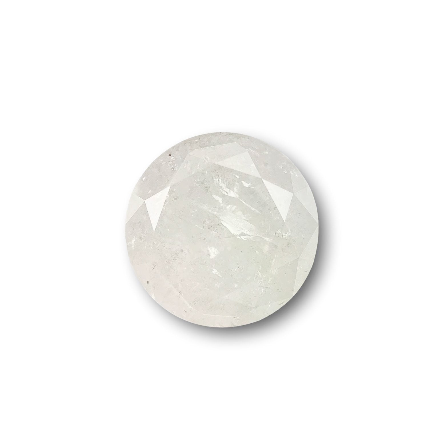 1.41ct | Salt & Pepper Round Shape Brilliant Cut Diamond - Modern Rustic Diamond