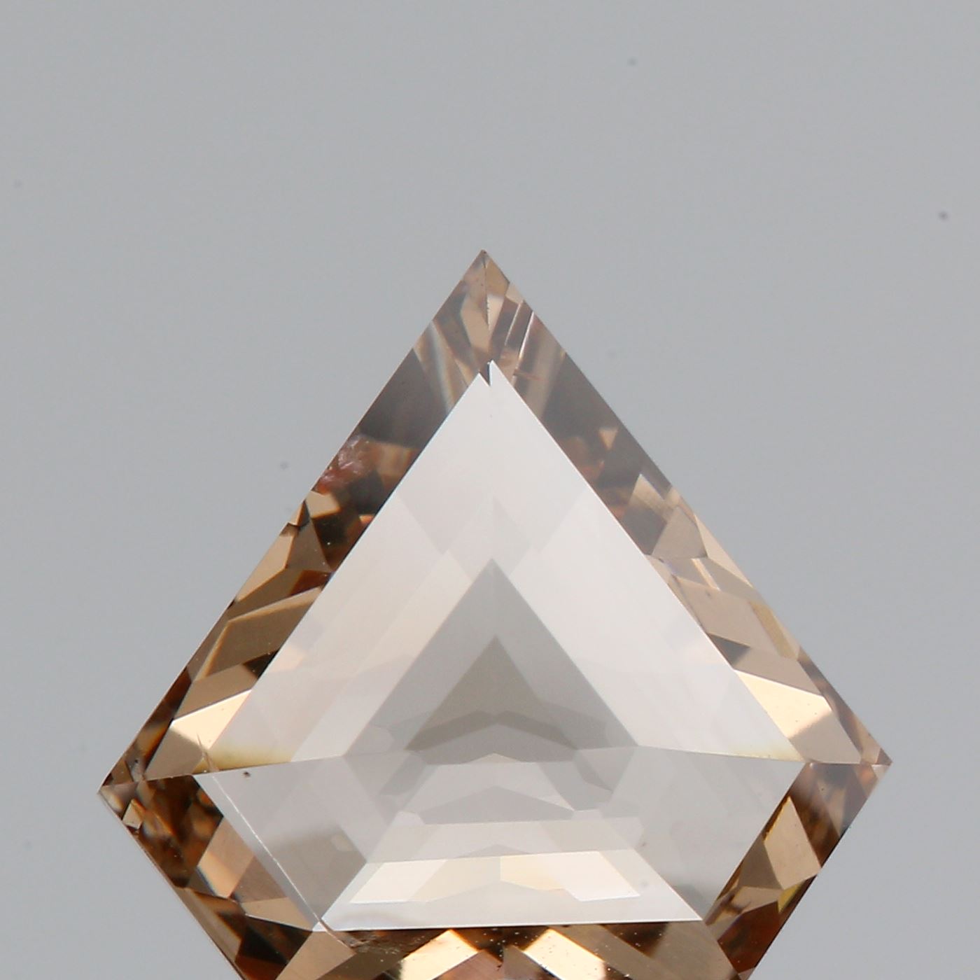1.72ct | Champagne SI Shield Shape Rose Cut Diamond - Modern Rustic Diamond