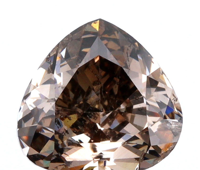 1.03ct | Champagne SI Pear Shape Brilliant Cut Diamond - Modern Rustic Diamond