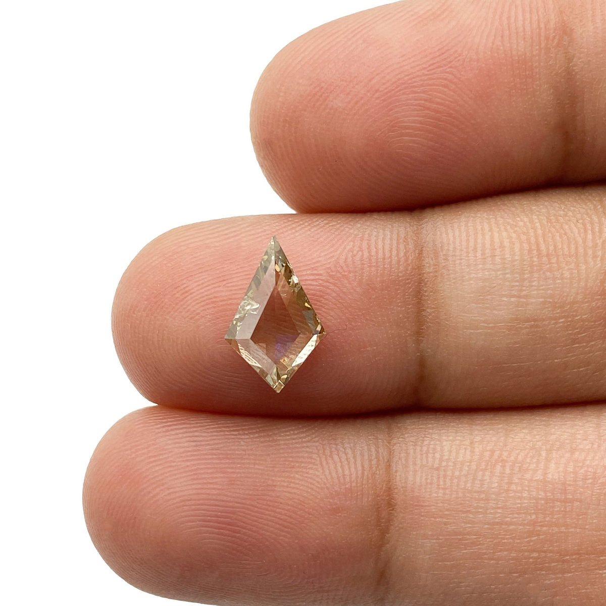 1.32ct | Champagne SI Kite Shape Step Cut Diamond-Modern Rustic Diamond