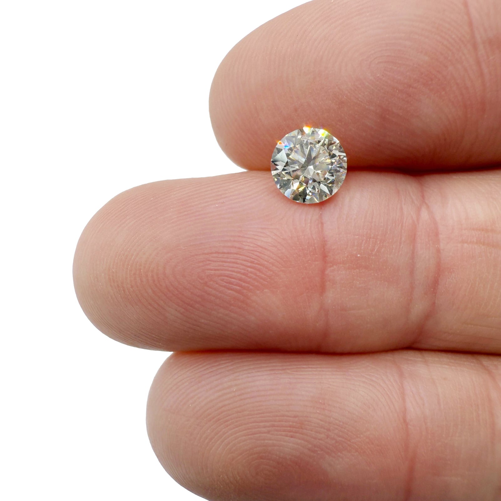 1.06ct | L/SI1 Round Shape Brilliant Cut Diamond (GIA) - Modern Rustic Diamond