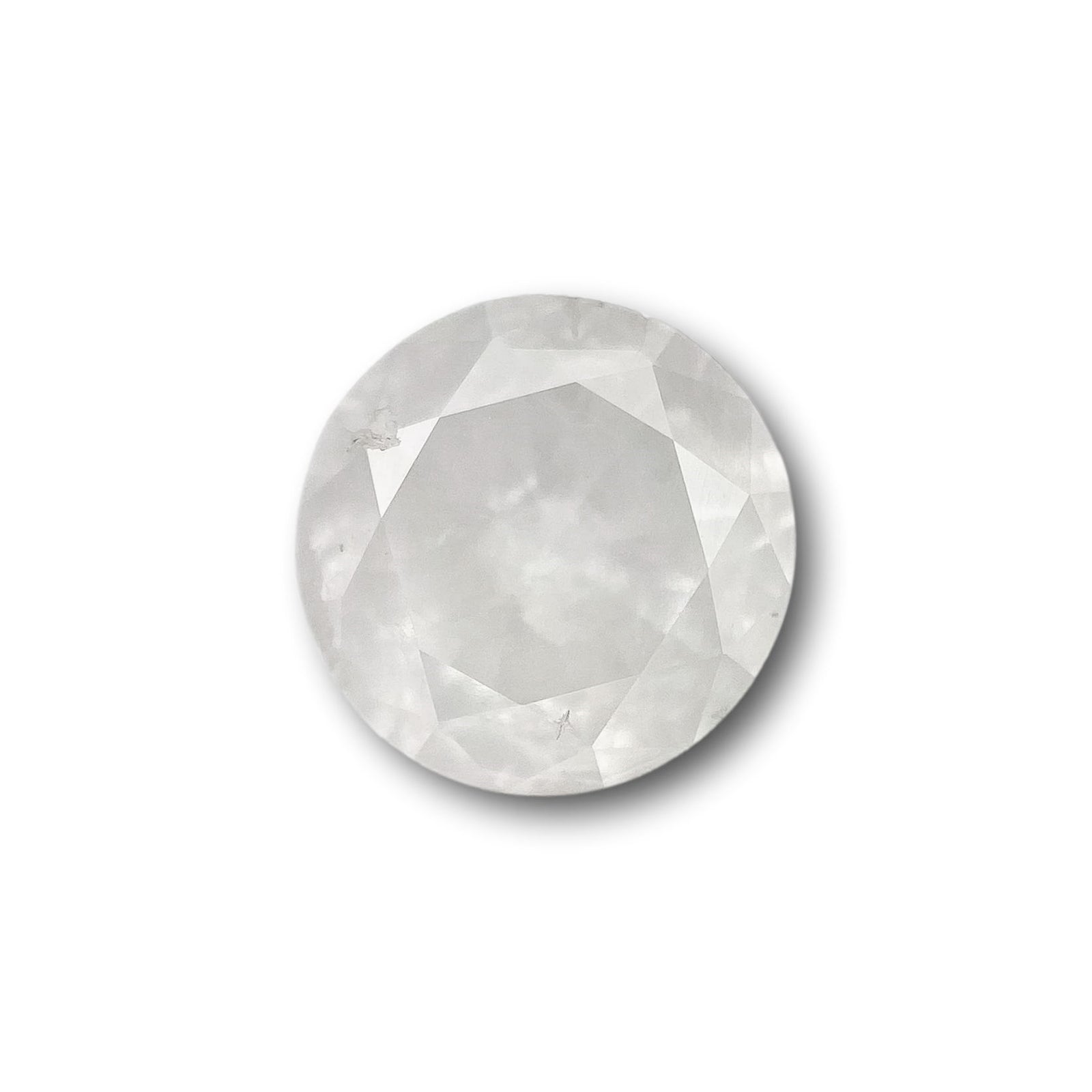1.78ct | Salt & Pepper Round Shape Brilliant Cut Diamond - Modern Rustic Diamond