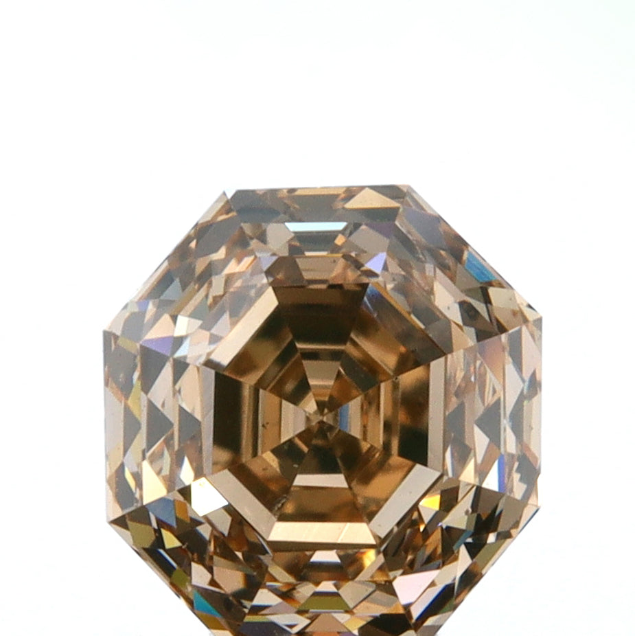1.23ct | Champagne VS Octagonal Shape Step Cut Diamond - Modern Rustic Diamond