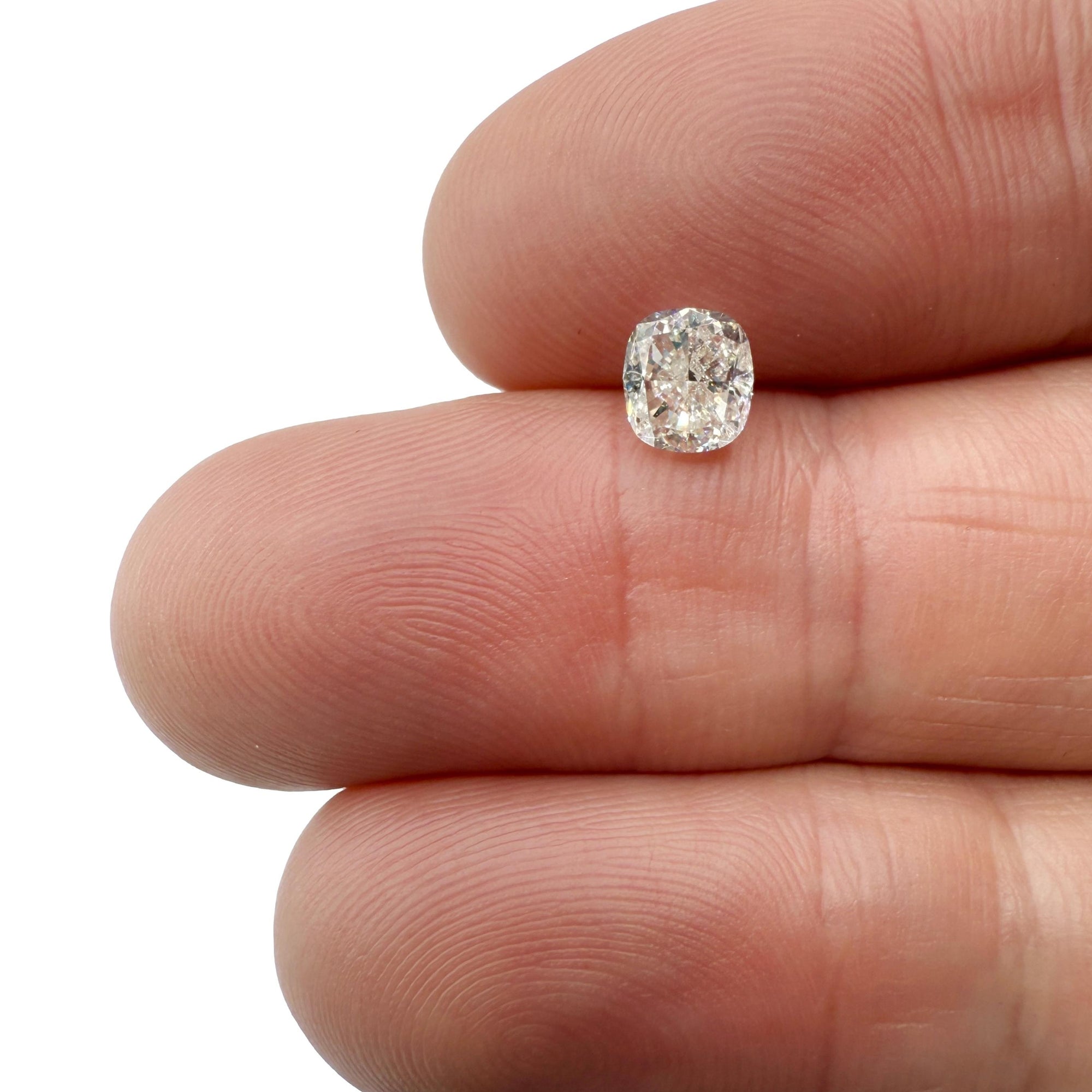 0.96ct | I/I1 Cushion Shape Brilliant Cut Diamond (GIA) - Modern Rustic Diamond