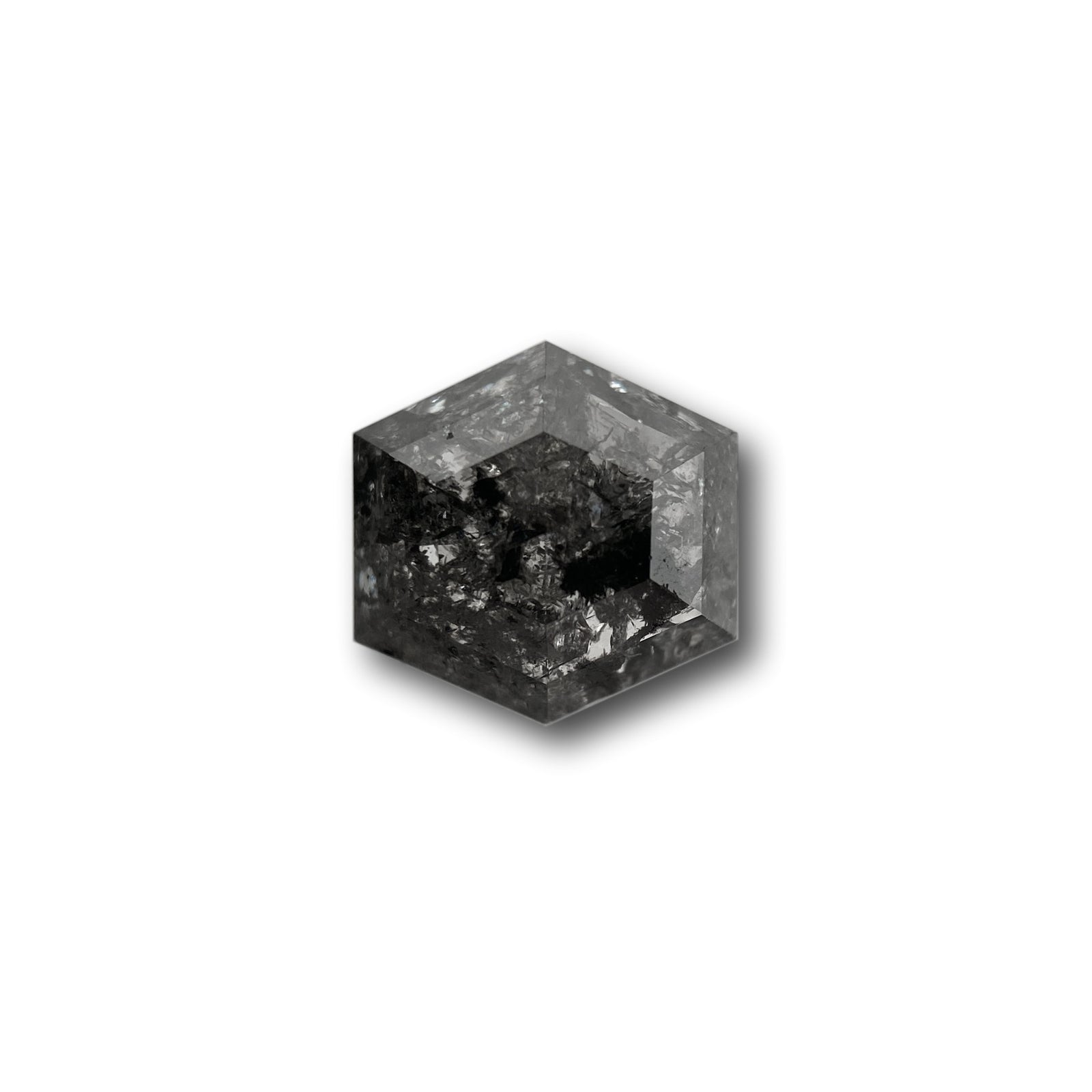 1.14ct | Rustic  Hexagon Shape Rose Cut Diamond - Modern Rustic Diamond