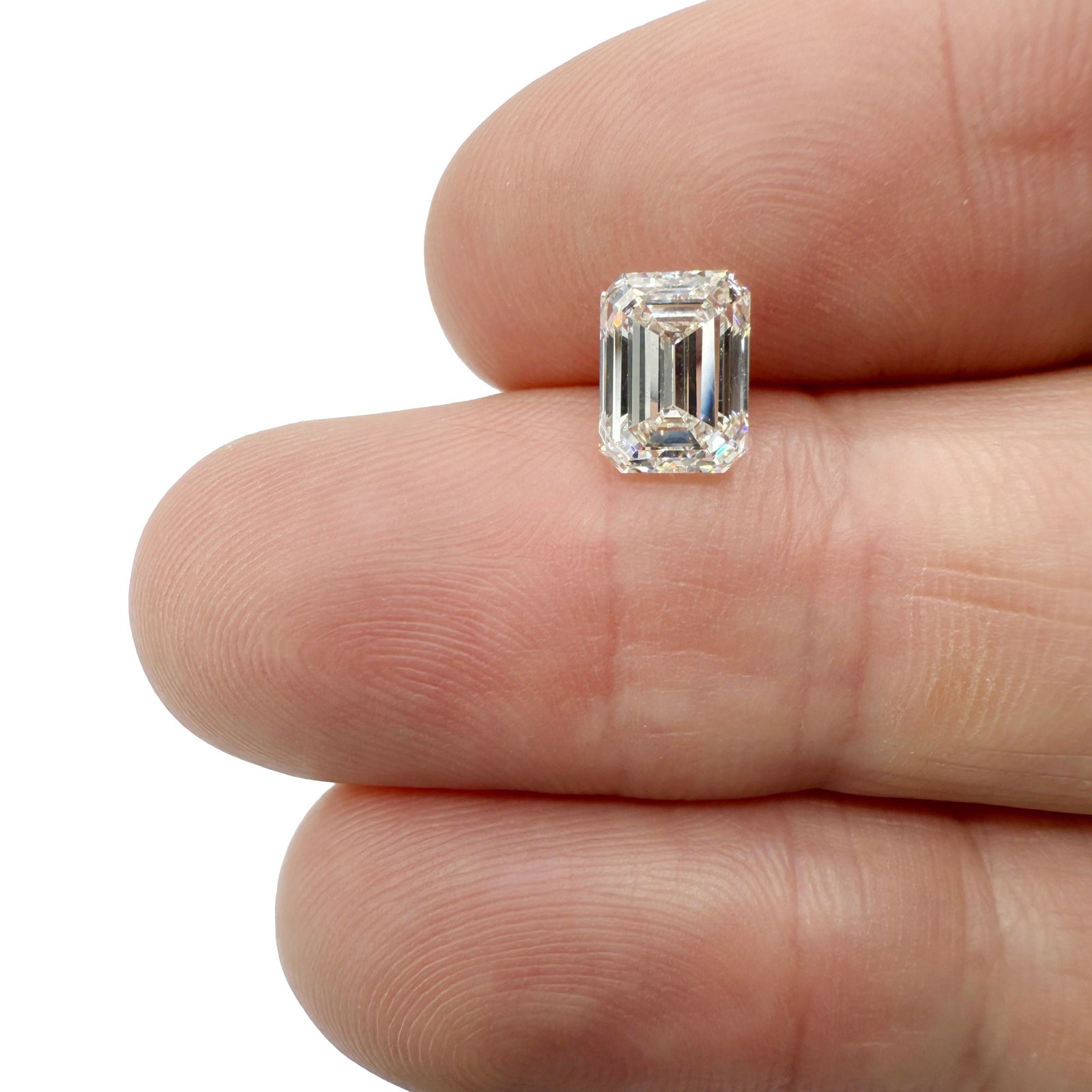 1.81ct | L/VVS2 Emerald Shape Brilliant Cut Diamond (GIA) - Modern Rustic Diamond