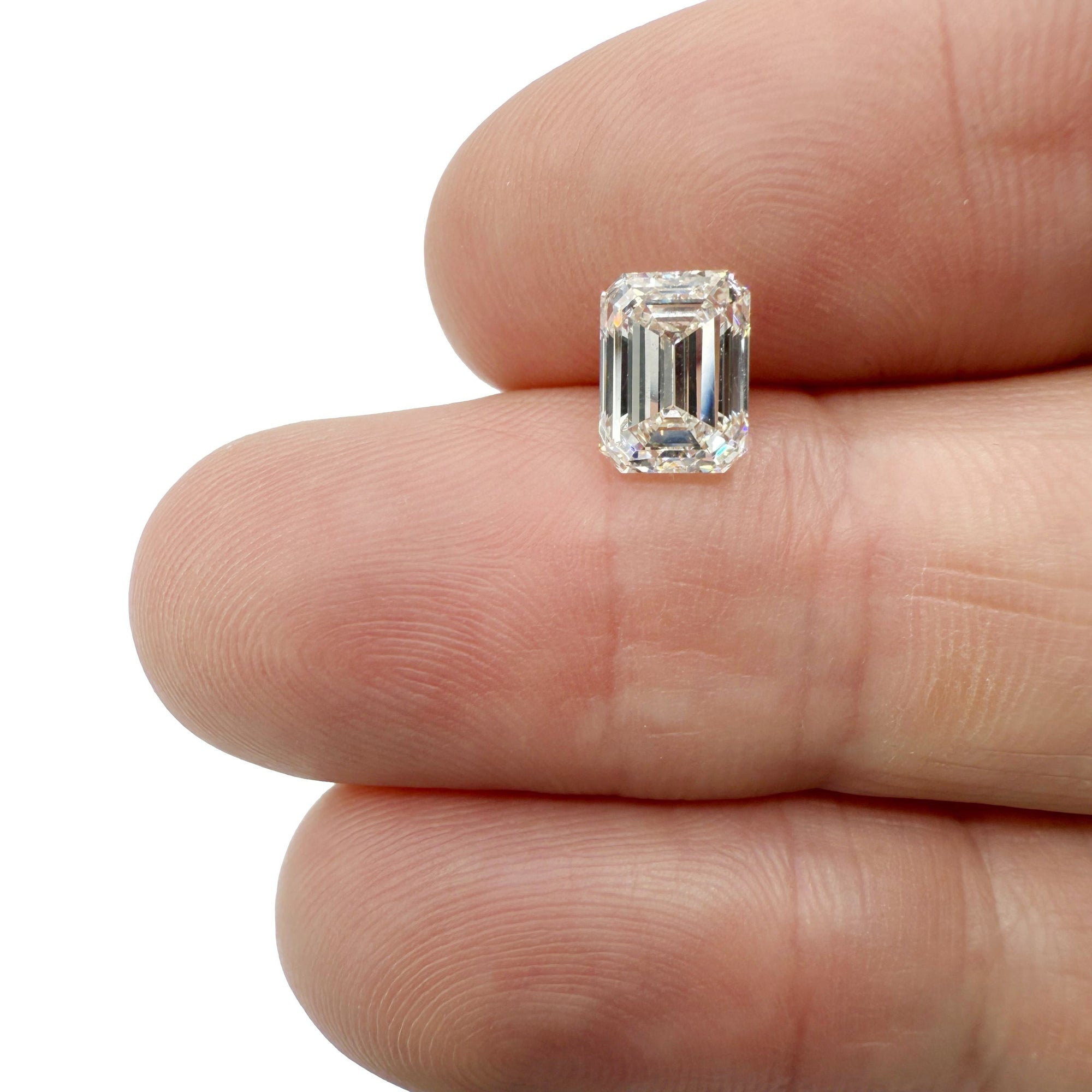 1.81ct | L/VVS2 Emerald Shape Brilliant Cut Diamond (GIA) - Modern Rustic Diamond