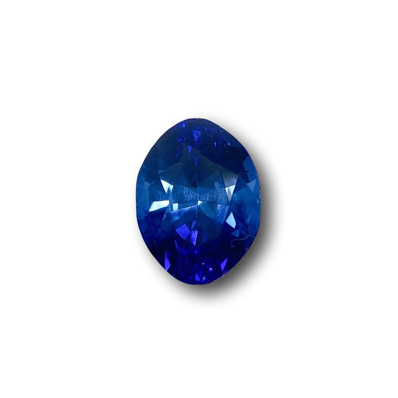 1.34ct | Brilliant Cut Oval Shape Blue Sapphire-Modern Rustic Diamond